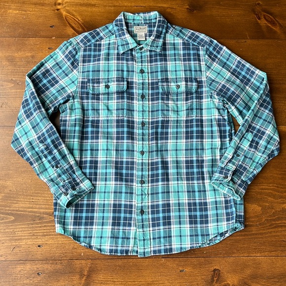 L.L. Bean Other - LL Bean 100% Cotton Flannel Shirt Sz M